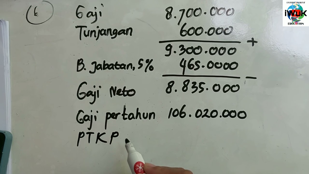 Perhitungan PPh Pasal 21 (Contoh Soal Dan Pembahasan) - YouTube