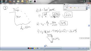 Projectile Motion Practice Problems 1 to 4