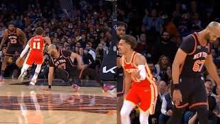 Trae Young with the filthiest ankle breaker on Taj Gibson and hits dagger