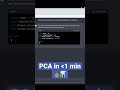 PCA in a Minute! #python #scikitlearn #ChatGPT