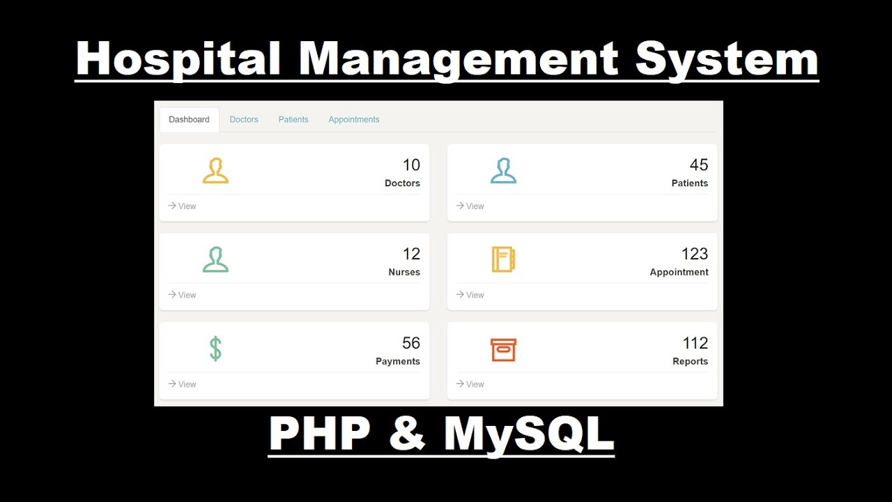Hospital Management System Php Projects Youtube