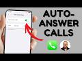 How to Enable/Disable Auto-Answer Calls on iPhone #iphone #iphonetips