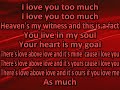 Diego Luna I Love You Too Much (karaoke) (by request)