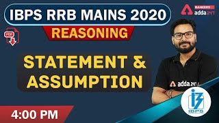 IBPS RRB Mains 2020 | IBPS RRB PO & Clerk Reasoning | Statement & Assumption | Adda247