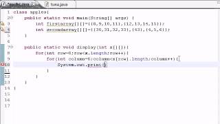 Java Programming Tutorial 34 Table for Multi Arrays | Java Tutorial