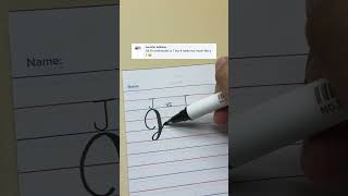 How I write J and T 💓 #calligraphy