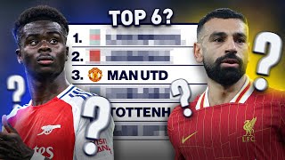 Predicting the FINAL Top 6 in the Premier League! | CBS Sports Golazo