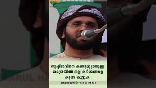 സൃഷ്ട്ടാവിനെ കണ്ടുമുട്ടാനുള്ള യാത്രയിൽ നല്ല കർമ്മങ്ങളെ കൂടെ കൂട്ടുക.