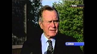 CSPAN: George Bush and Barbara Bush Respond to Reagan Death