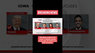 CBS News projects former President Trump wins Iowa's GOP caucuses #shorts