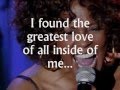 The Greatest Love Of All (lyrics) - Whitney Houston, A Tribute