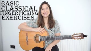 Learn the Basic Classical Guitar Fingerpicking/Arpeggio Exercises