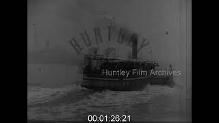 LCC Paddle Steamers on The Thames, 1910s - Archive film 1042134