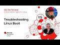 Troubleshooting Linux Boot | Into the Terminal 115