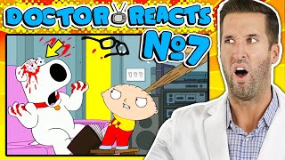ER Doctor REACTS to Funniest Family Guy Medical Scenes #7