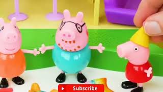 बच्चों के लिए Peppa Pig (Hindi) l George's Party l Toys l लर्निंग वीडियो  पप्पा पिग रंग आकार खिलोने