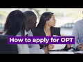 How to Apply for OPT