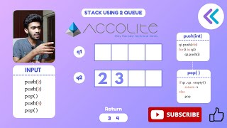 Accolite Interview Question | Ep-2 | Stack using Queue | Geeks For Geeks | Tamil | code io