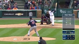 MIN@DET: Upton hits a mammoth two-run homer