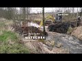 a beaver dam of incredible size beaver dam removal with excavator no.139