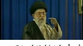 فحش دادن خامنه ای سید علی گدا به کروبی