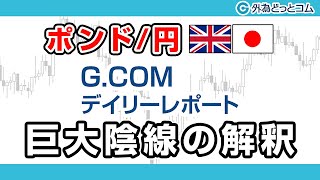 FXテキスト動画【ポンド/円】「巨大陰線の解釈」G.comデイリーレポート 2021/4/7