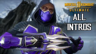 Mortal Kombat 11 - All RAIN Intro Dialogues @ 1440p ✔