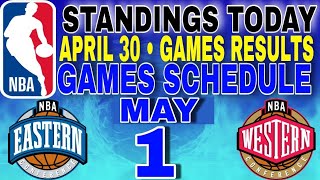 nba playoffs standings today April 30, 2024 | games results | games schedule may 1, 2024