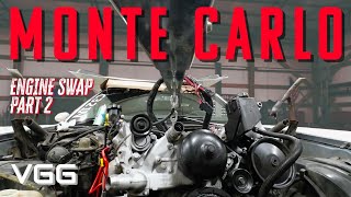 Corvette engine in a Monte Carlo - Part 2 (Barely Fits!)