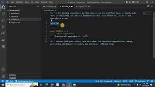 How to Fix Missing Dependency Warning in React useEffect Hook?