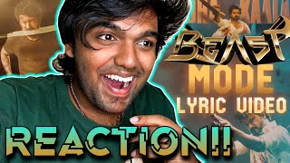 BEAST MODE Official Lyric Video | REACTION!! | Beast | Thalapathy Vijay | Nelson | Anirudh