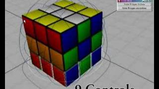 Maya - MEL Script apply for controlling Rubik's Cube