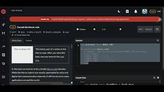 Codewars | Decode the Morse code | Python 6 kyu