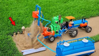 diy tractor mini borewell drilling machine || boring machine || @MiniCreative1 || @sunfarming7533