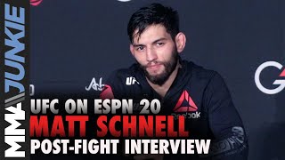 UFC on ESPN 20: Matt Schnell full post-fight interview