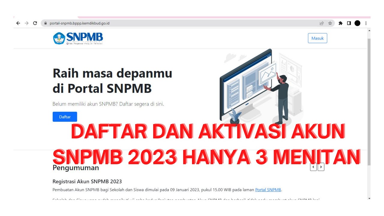 Cara Membuat Akun SNPMB 2023 Untuk SNBP Dan SNBT - YouTube