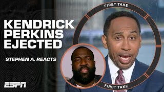Stephen A. is very disappointed in Perk for getting EJECTED from a kids AAU game 🤦‍♂️ | First Take
