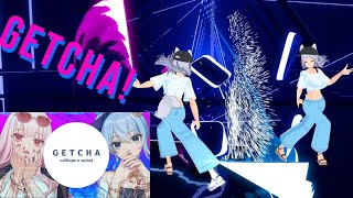 [Beat Saber Dance] GETCHA! / calliope × suisei cover [Full Body Tracking]