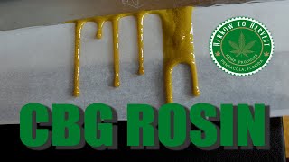 How to Make Rosin from CBG Hemp Hash - Harrow to Harvest