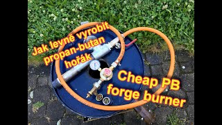 Jak levně vyrobit hořák pro tavící pec / How to make a cheap forge burner