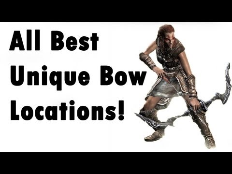 Skyrim - ALL Unique Bow - Locations (Best, secret) Skyrim - ALL Unique Bow - Locations (Best, secret)