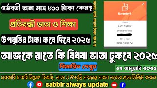 ভাতার সর্বশেষ আপডেট | বিধবা ভাতা | গর্ভবতী ভাতা | প্রতিবন্ধী শিক্ষা উপবৃত্তি ২০২৫ | গর্ভবতী ভাতা কবে