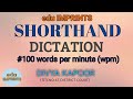 #100 wpm #shorthand dictation #English Steno# 400 words dictation #Divya kapoor