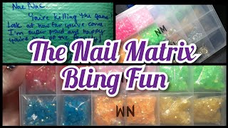 NEW BLING FROM THE NAIL MATRIX ♡ Small Business Unboxing ♡ Bling Organization