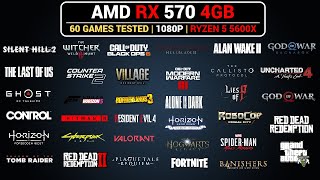 AMD RX 570 Gaming Test in 60 Games | Ryzen 5 5600X | FSR | Frame Gen