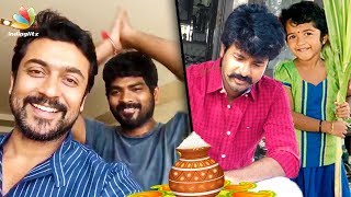 Surya, Vignesh Shivan , Sivakarthikeyan and more Celebs Celebrate Pongal 2018 | Tamil Cinema News
