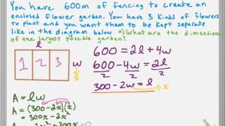 Word Problem - Maximum/Minimum Value