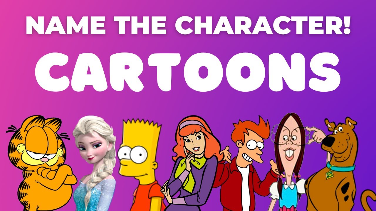 The Ultimate Cartoon Character Quiz | Name 100 Characters! - YouTube