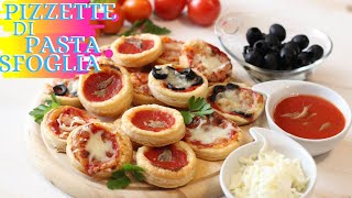 PIZZETTE DI PASTA SFOGLIA facili, veloci e gustose come quelle del bar!😋