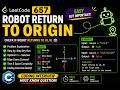 LeetCode 657: Robot Return to Origin | Coordinate Tracking Approach | Optimal C++ Solution
